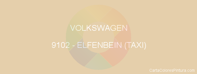 Pintura Volkswagen 9102 Elfenbein (taxi)