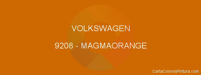 Pintura Volkswagen 9208 Magmaorange