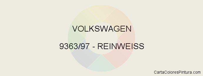 Pintura Volkswagen 9363/97 Reinweiss
