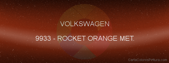 Pintura Volkswagen 9933 Rocket Orange Met.