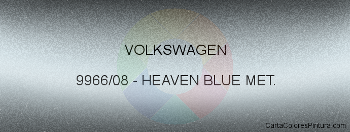 Pintura Volkswagen 9966/08 Heaven Blue Met.