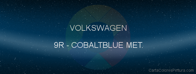 Pintura Volkswagen 9R Cobaltblue Met.