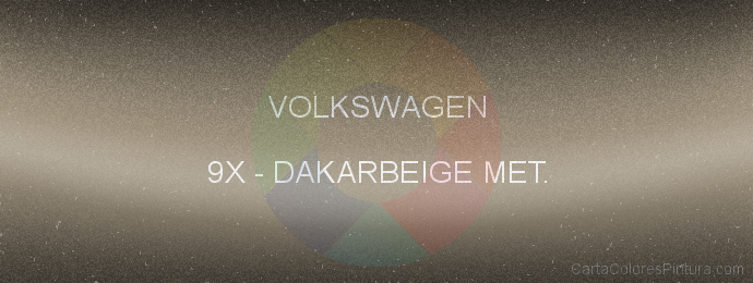 Pintura Volkswagen 9X Dakarbeige Met.