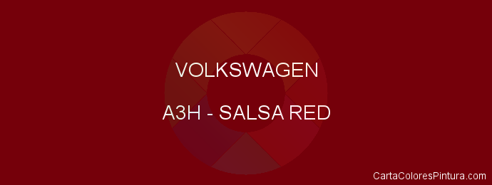 Pintura Volkswagen A3H Salsa Red