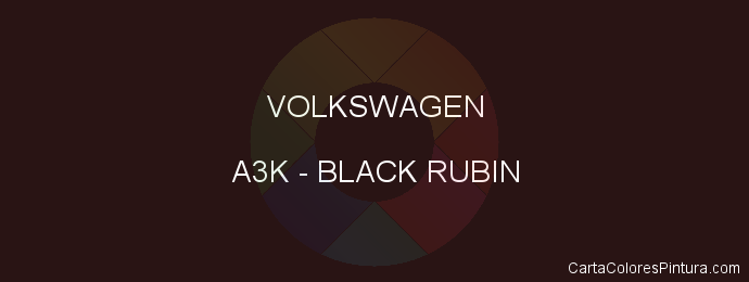 Pintura Volkswagen A3K Black Rubin