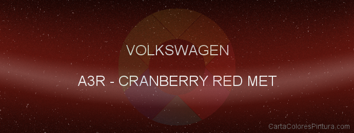 Pintura Volkswagen A3R Cranberry Red Met