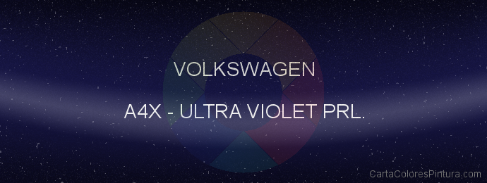 Pintura Volkswagen A4X Ultra Violet Prl.