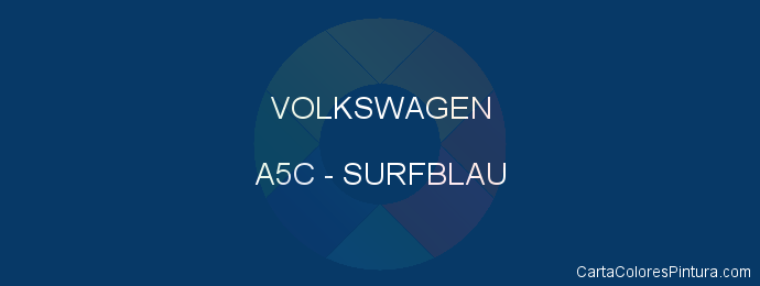 Pintura Volkswagen A5C Surfblau