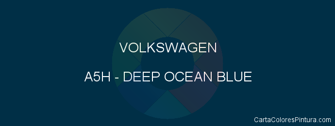 Pintura Volkswagen A5H Deep Ocean Blue