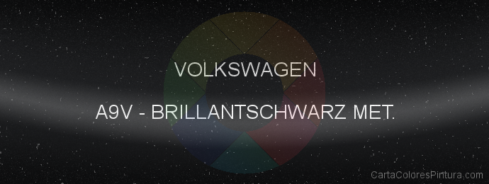 Pintura Volkswagen A9V Brillantschwarz Met.