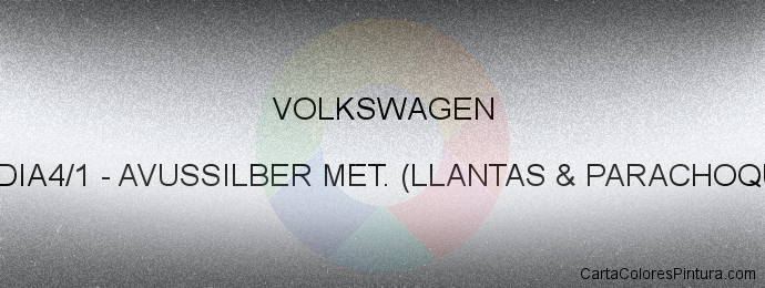 Pintura Volkswagen AUDIA4/1 Avussilber Met. (llantas & Parachoque)
