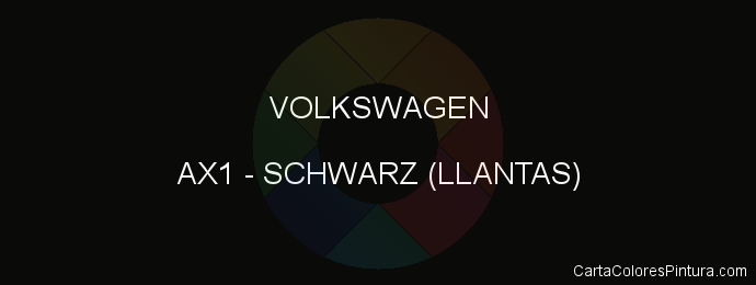 Pintura Volkswagen AX1 Schwarz (llantas)