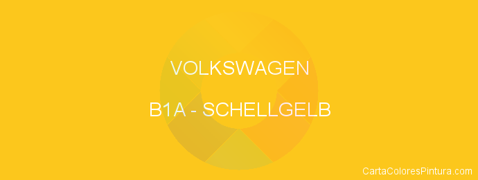 Pintura Volkswagen B1A Schellgelb