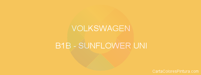 Pintura Volkswagen B1B Sunflower Uni