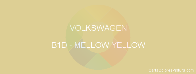 Pintura Volkswagen B1D Mellow Yellow