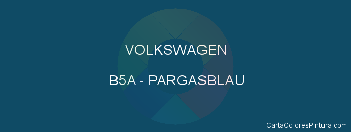 Pintura Volkswagen B5A Pargasblau