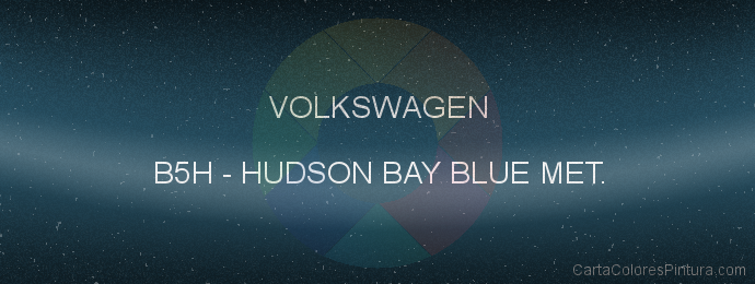 Pintura Volkswagen B5H Hudson Bay Blue Met.