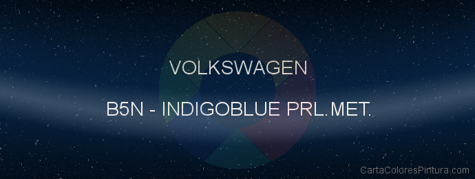 Pintura Volkswagen B5N Indigoblue Prl.met.
