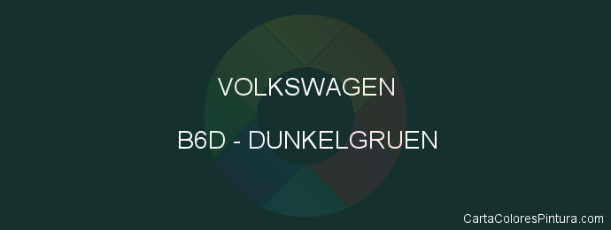 Pintura Volkswagen B6D Dunkelgruen