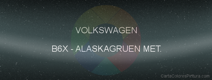 Pintura Volkswagen B6X Alaskagruen Met.