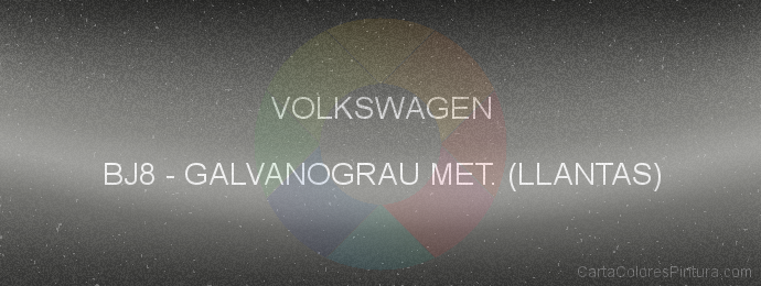 Pintura Volkswagen BJ8 Galvanograu Met. (llantas )