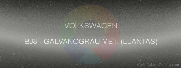 Pintura Volkswagen BJ8 Galvanograu Met. (llantas)