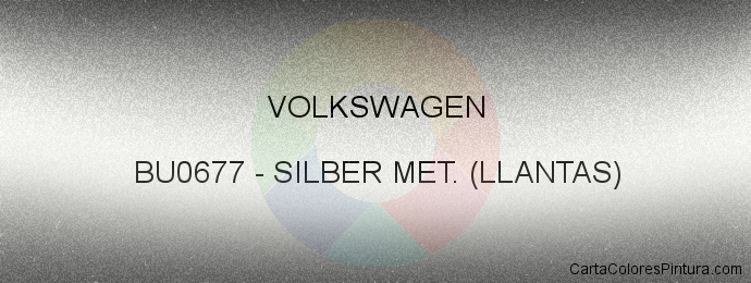 Pintura Volkswagen BU0677 Silber Met. (llantas)