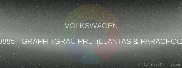 Pintura Volkswagen BU0885 Graphitgrau Prl. (llantas & Parachoque)