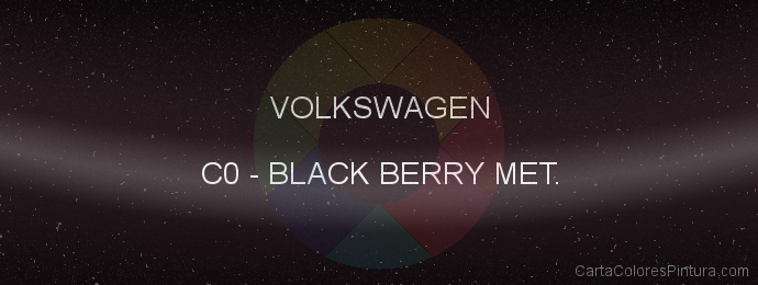 Pintura Volkswagen C0 Black Berry Met.