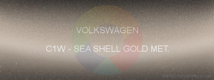 Pintura Volkswagen C1W Sea Shell Gold Met.