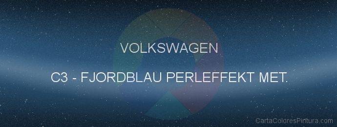Pintura Volkswagen C3 Fjordblau Perleffekt Met.