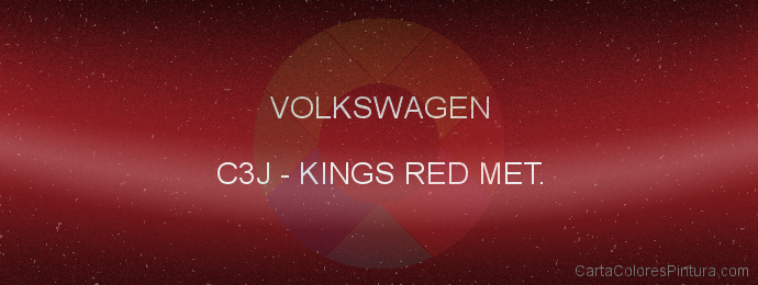 Pintura Volkswagen C3J Kings Red Met.