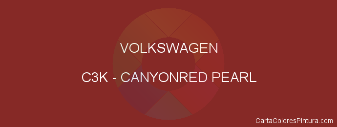 Pintura Volkswagen C3K Canyonred Pearl