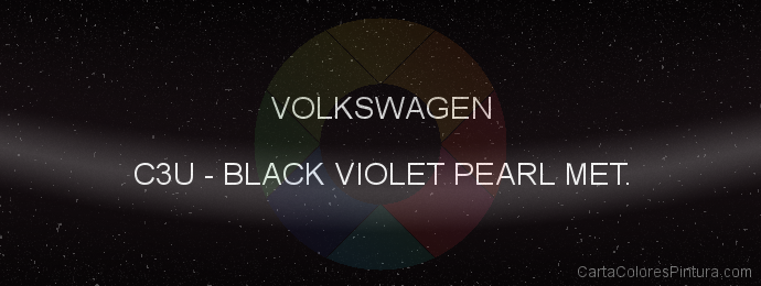 Pintura Volkswagen C3U Black Violet Pearl Met.