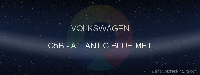 Pintura Volkswagen C5B Atlantic Blue Met.