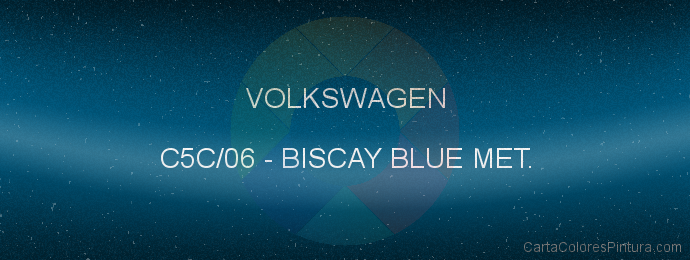 Pintura Volkswagen C5C/06 Biscay Blue Met.