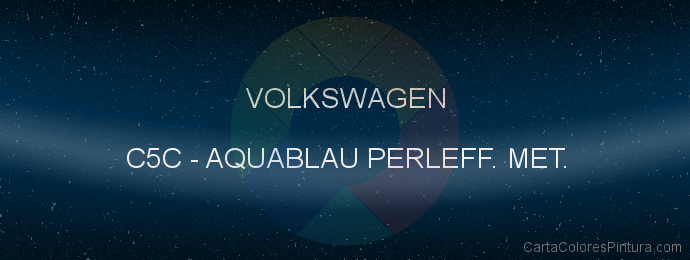 Pintura Volkswagen C5C Aquablau Perleff. Met.