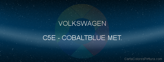 Pintura Volkswagen C5E Cobaltblue Met.