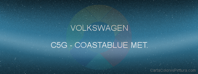 Pintura Volkswagen C5G Coastablue Met.