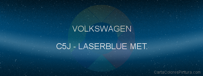 Pintura Volkswagen C5J Laserblue Met.