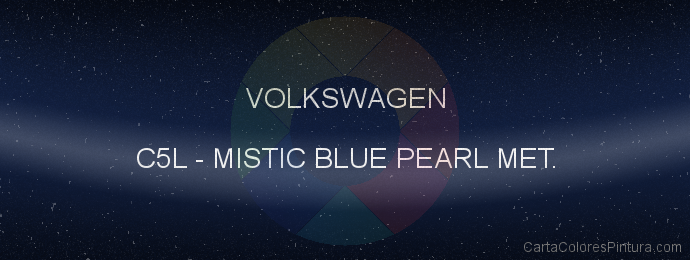 Pintura Volkswagen C5L Mistic Blue Pearl Met.