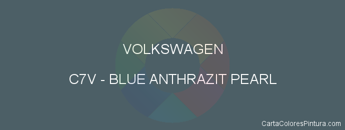 Pintura Volkswagen C7V Blue Anthrazit Pearl