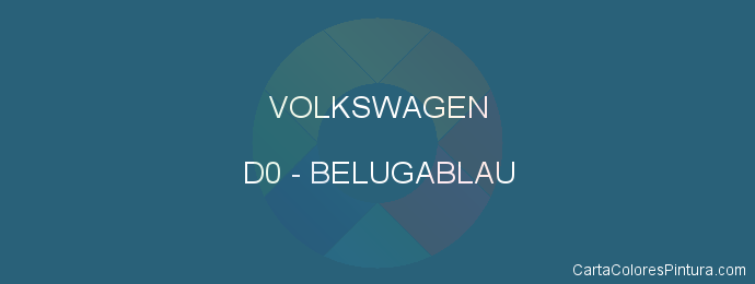 Pintura Volkswagen D0 Belugablau