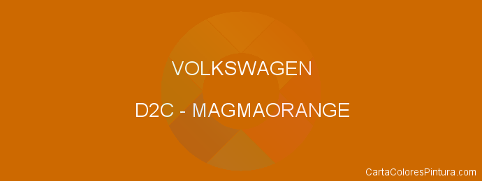 Pintura Volkswagen D2C Magmaorange