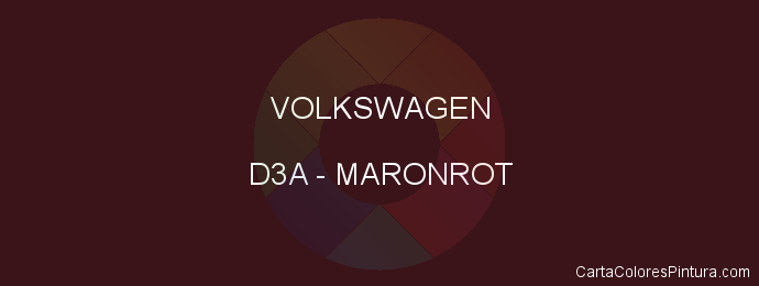 Pintura Volkswagen D3A Maronrot