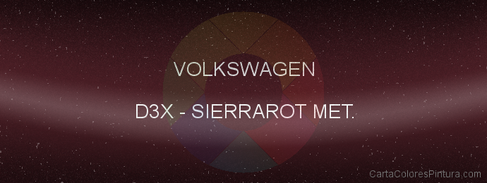 Pintura Volkswagen D3X Sierrarot Met.