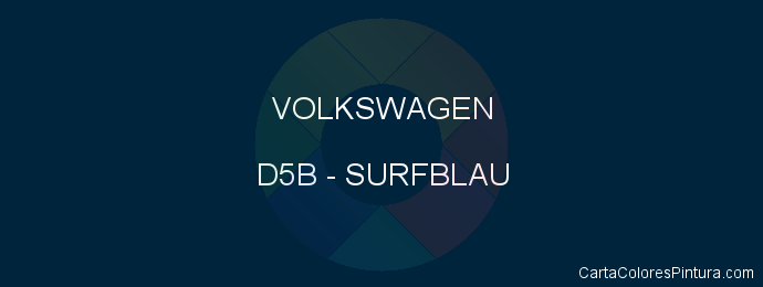 Pintura Volkswagen D5B Surfblau