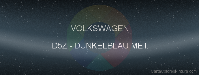 Pintura Volkswagen D5Z Dunkelblau Met.
