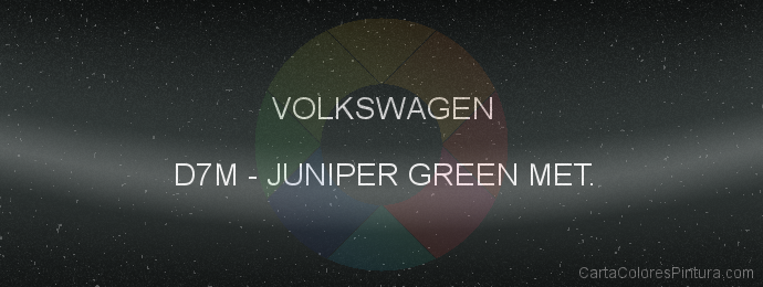 Pintura Volkswagen D7M Juniper Green Met.