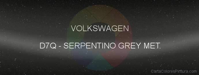 Pintura Volkswagen D7Q Serpentino Grey Met.